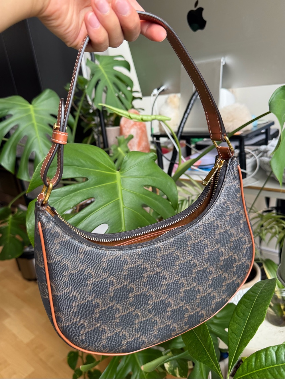 Celine Ava Monogram Shoulder Bag